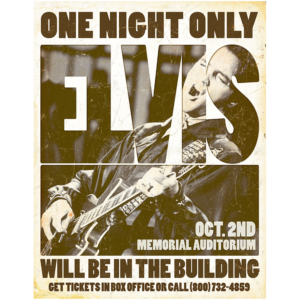 Plåtskylt: Elvis - one night only