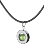 Halsband Blodsten (Hematit) grön