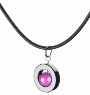 Halsband Blodsten (Hematit) rosa